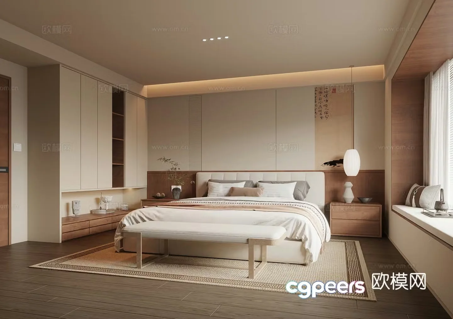 Song style home bedroom 3d model