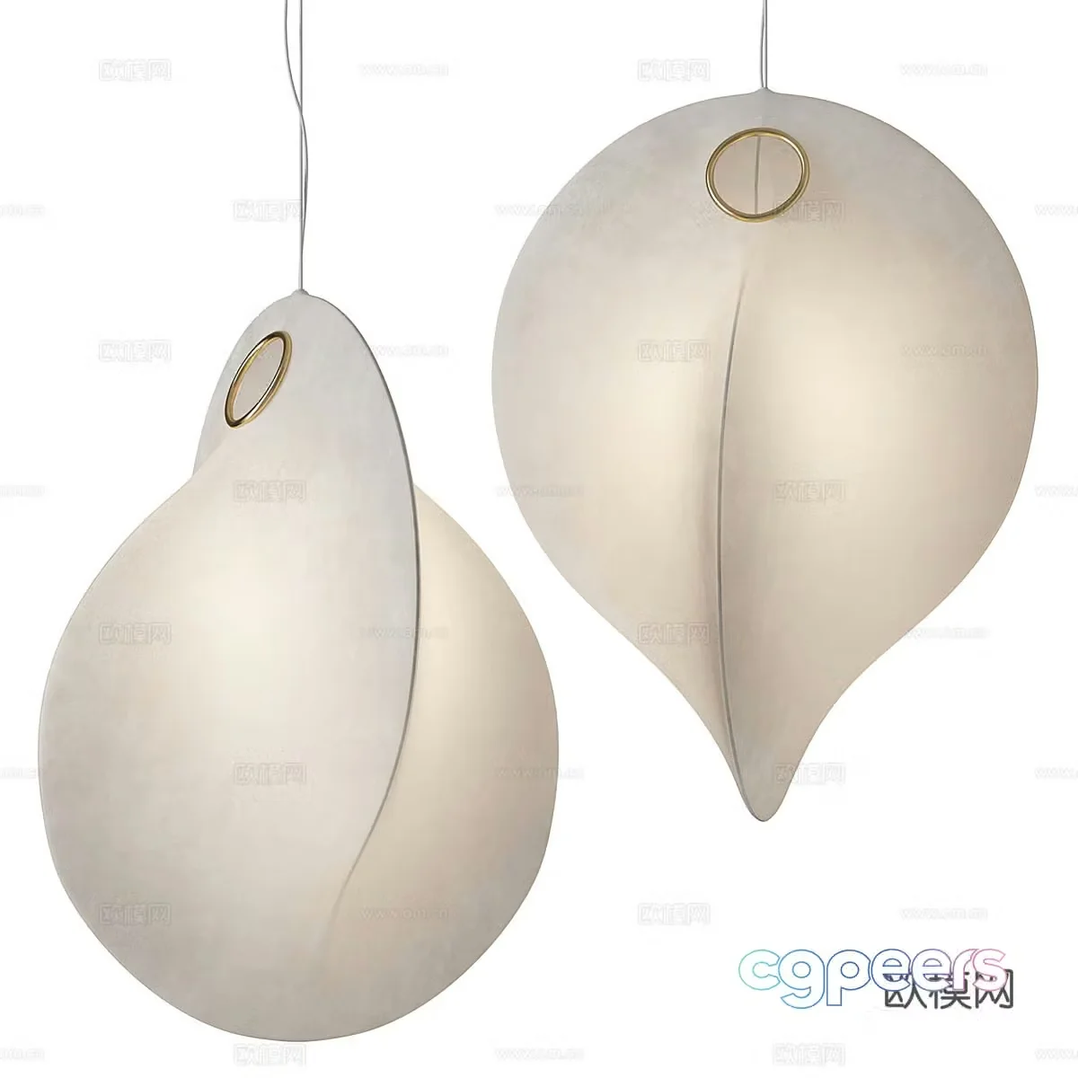 Modern styling lamp small chandelier 3d model