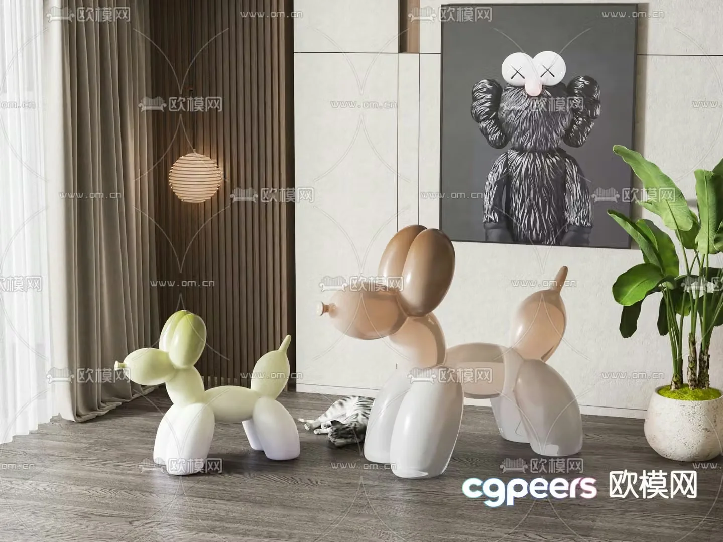 Children’s stool low stool 3d model