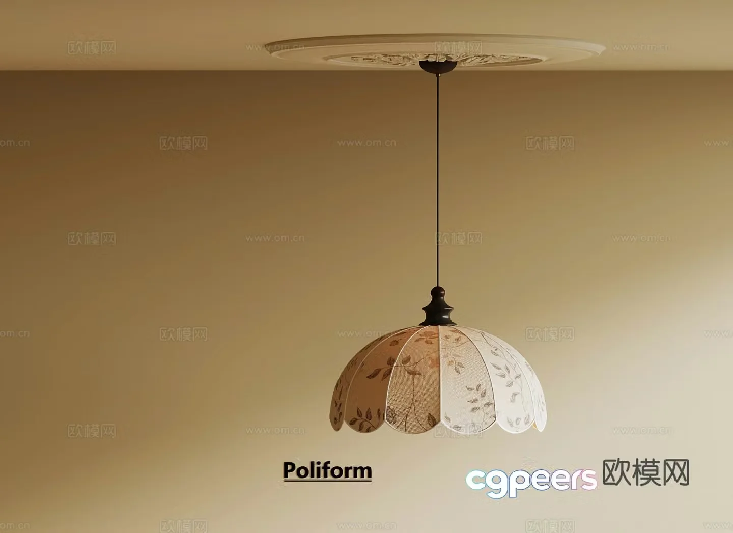 French chandeliers 3d model