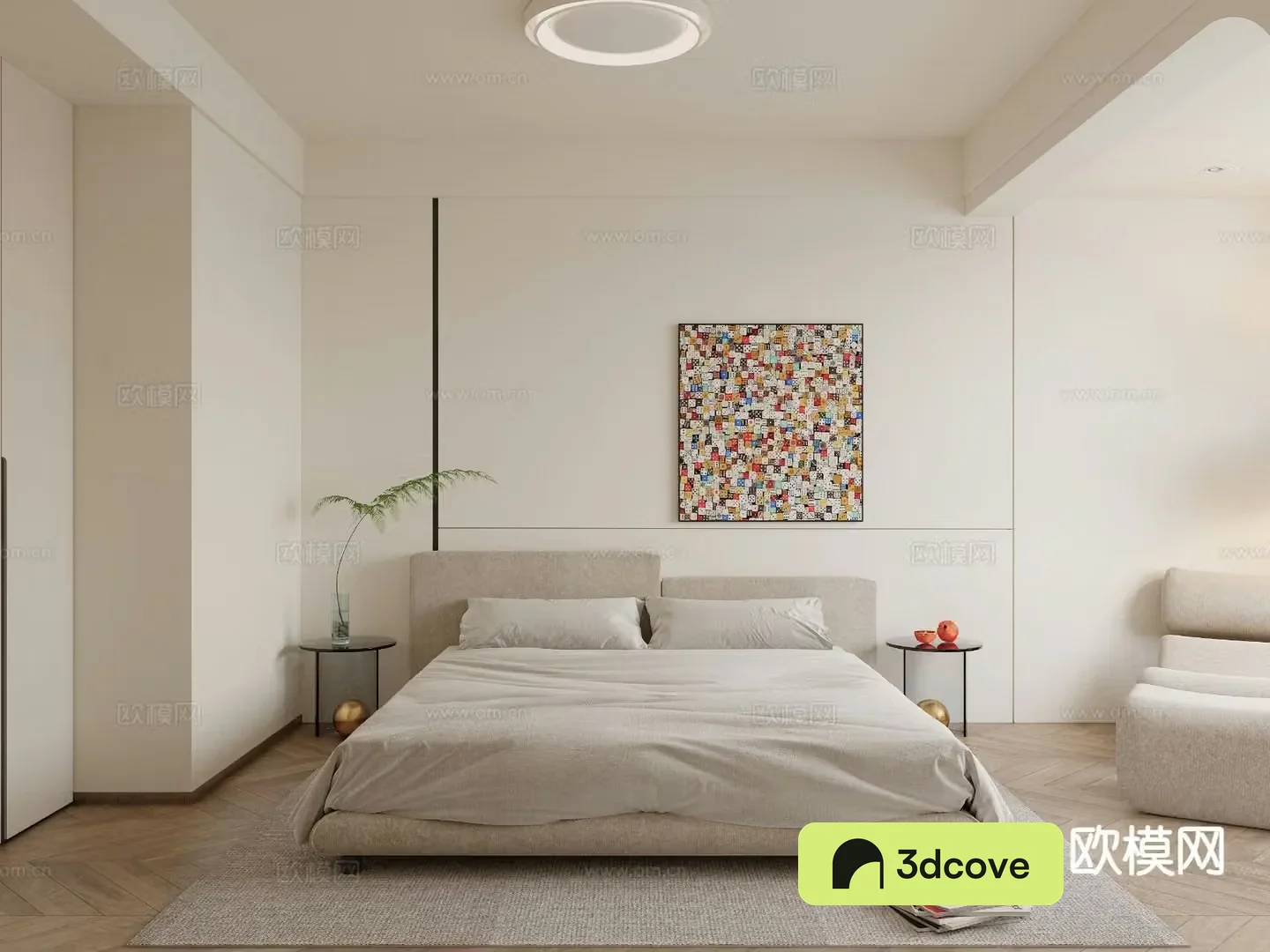 Modern minimalist bedroom master bedroom