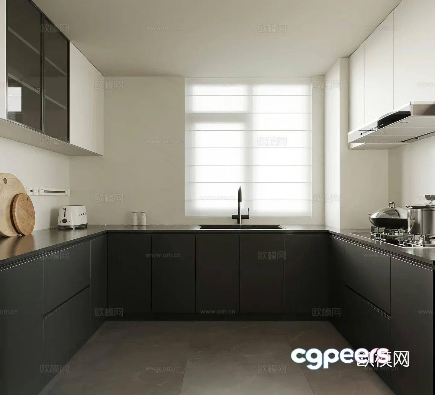 Modern kitchen 3d model