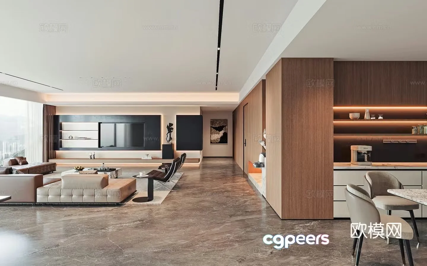 Italian living room 3d model