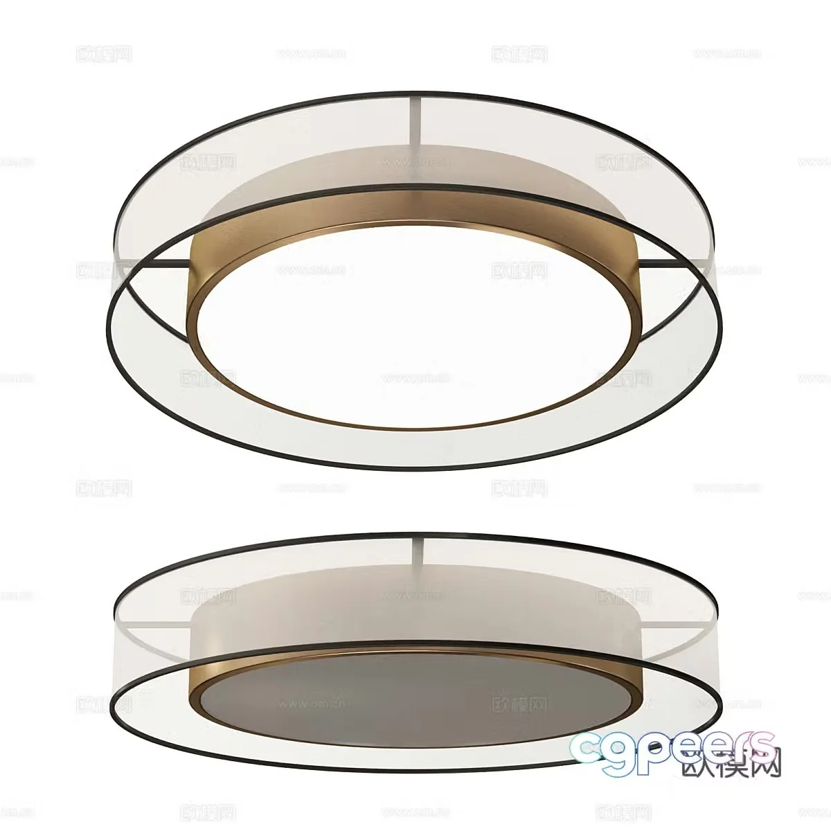 New Chinese light luxury Freya Zoticus ceiling light 3D model