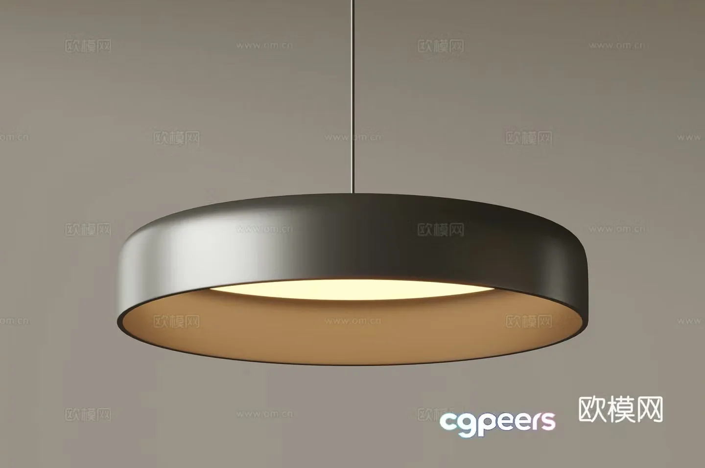 Modern bedside chandelier single head chandelier 3d model