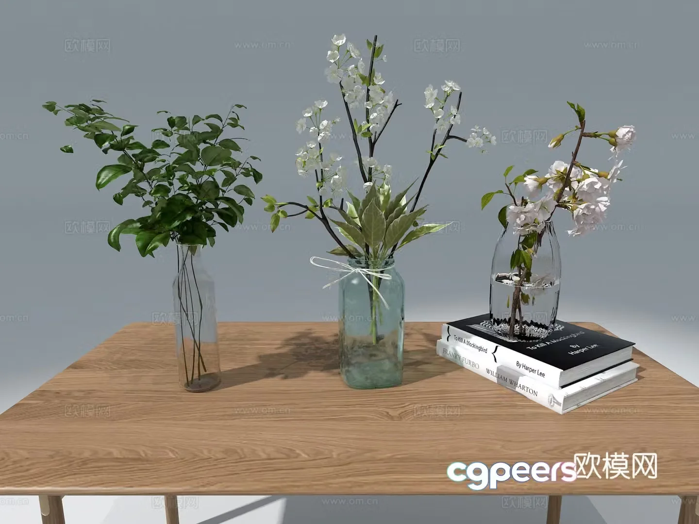 Vase flower art 3d model