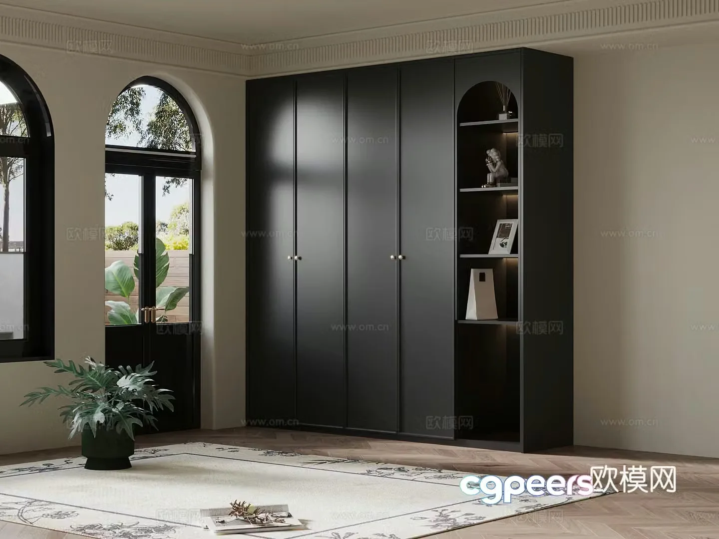 French wardrobe 3d model