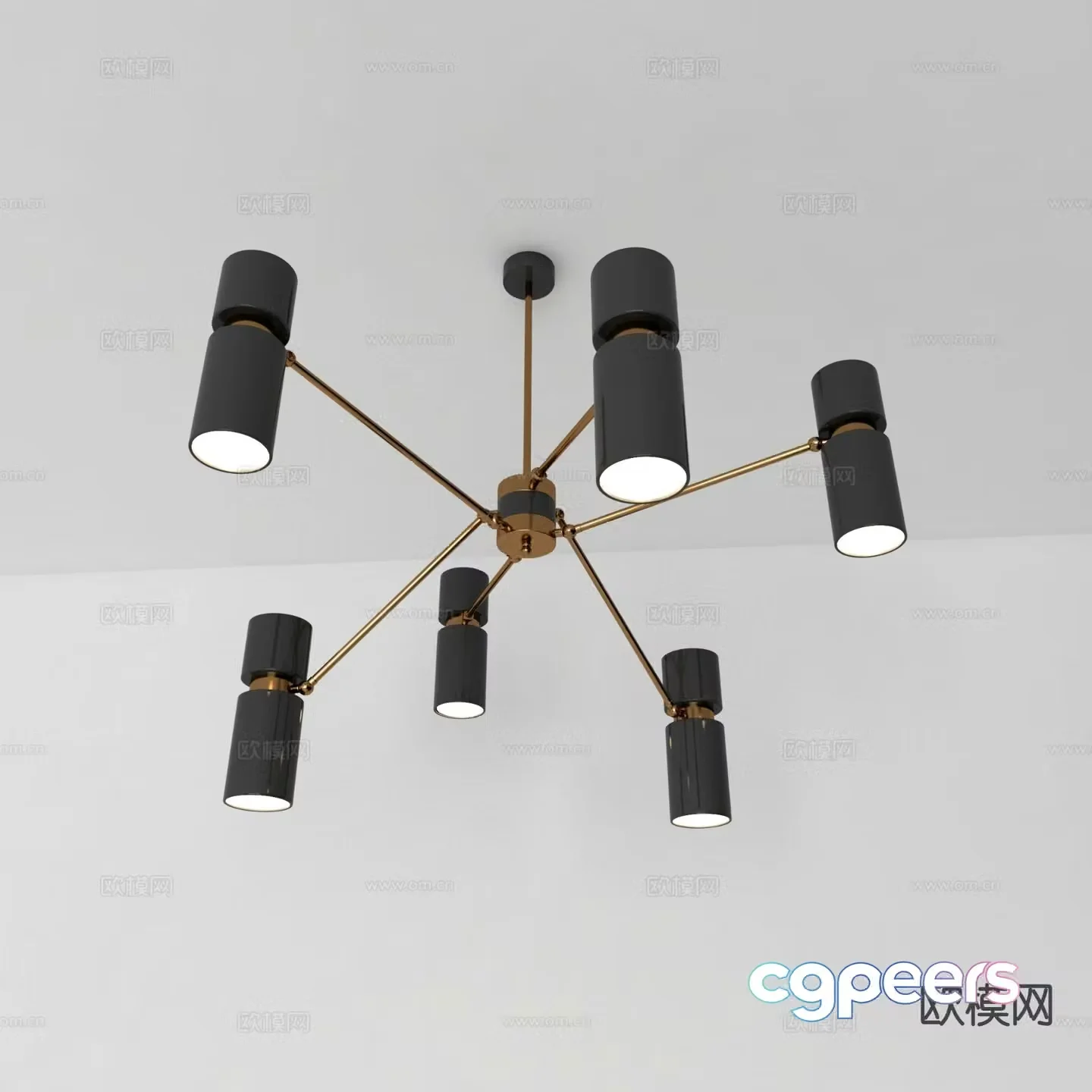 Creative chandelier art chandelier 3d model