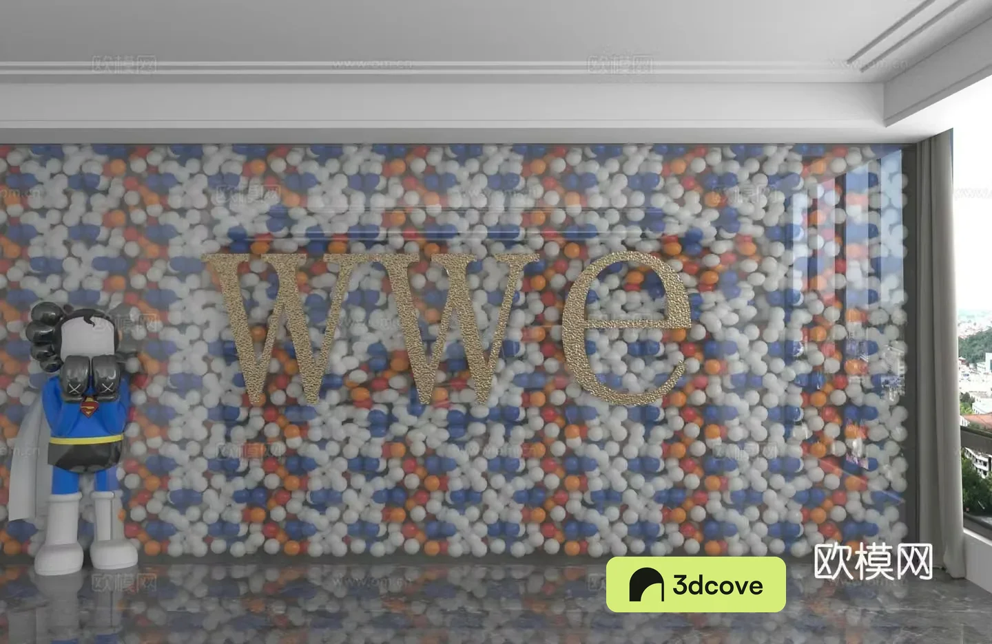 Modern background wall
