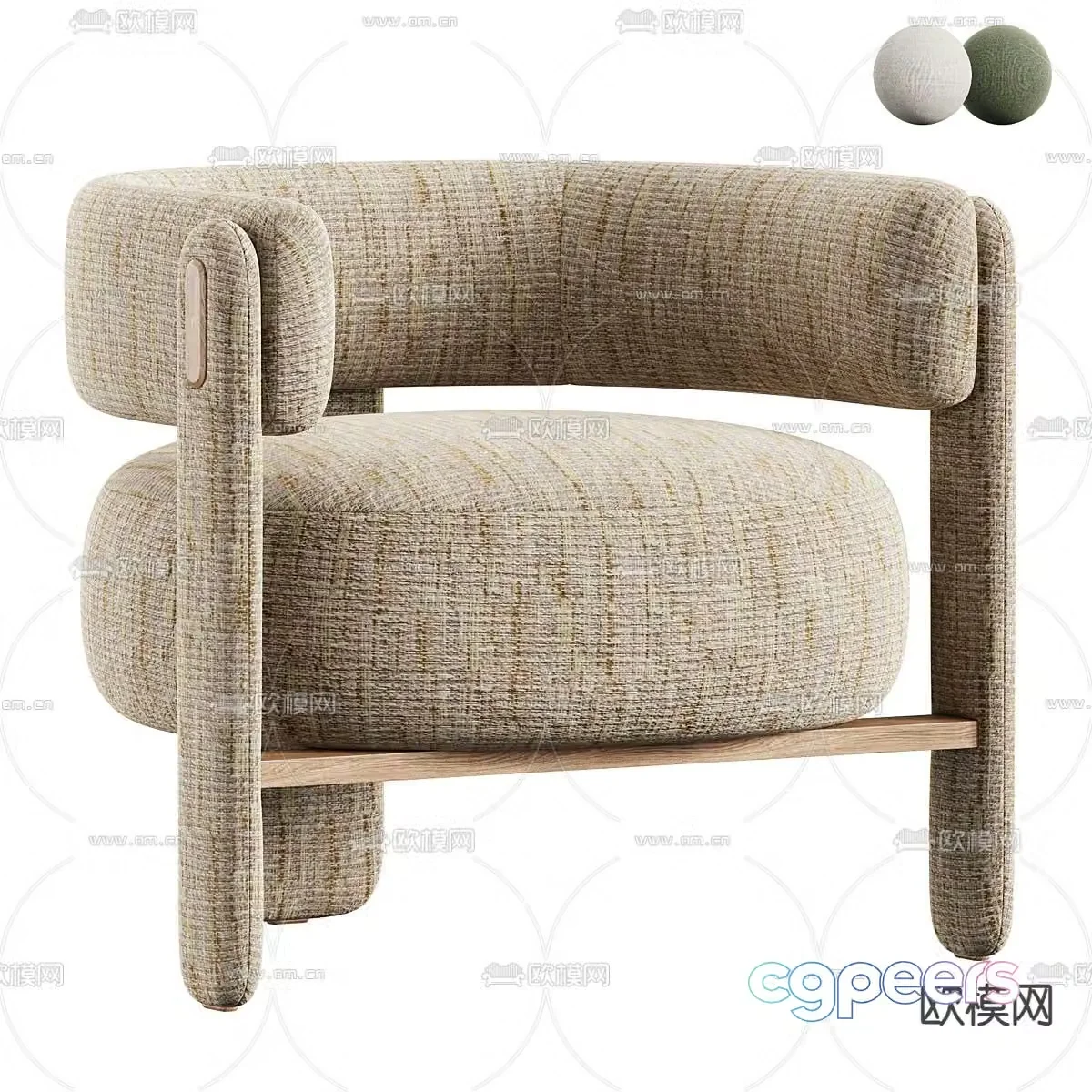 Mambo single sofa sofa chair 3d model