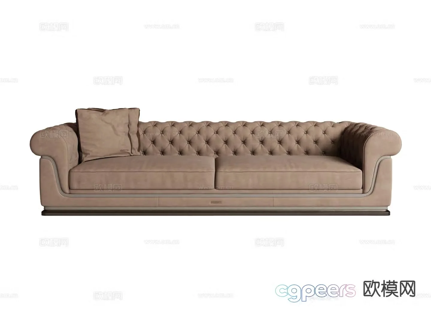 visionnaire- double sofa upholstered sofa 3d model