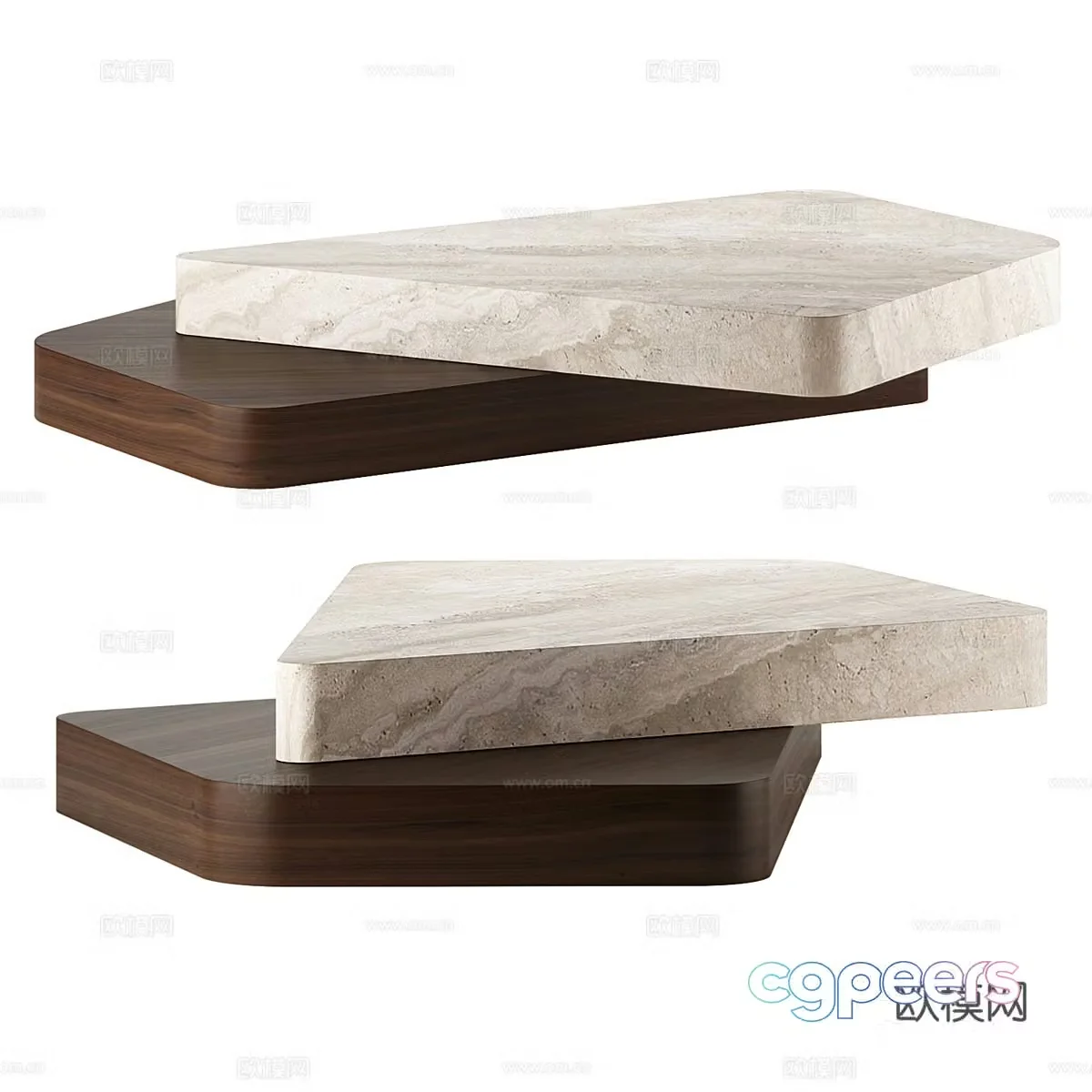 Modern Italian Luca Stefano coffee table 3d model