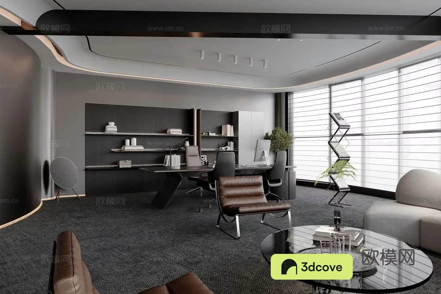 Modern Office General Manager Chairman Office Desk Office Area