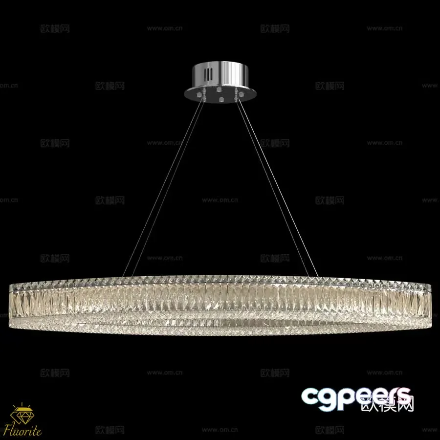 Gold Light Fixture 3D Model – 15357 – VRAY Render