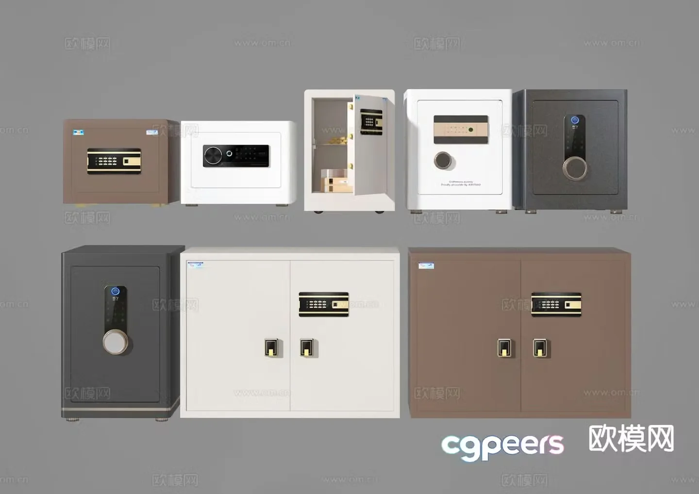 Modern safe safe 3d model