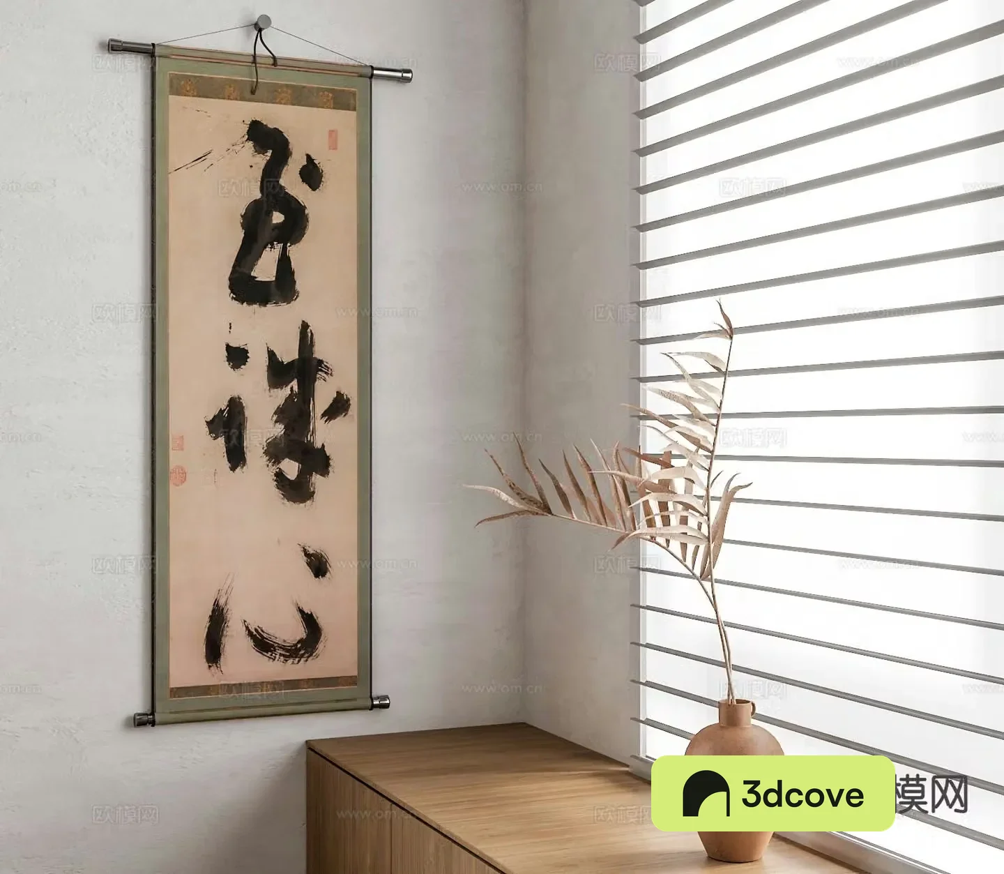 Japanese decorative painting scroll painting calligraphy and painting calligraphy