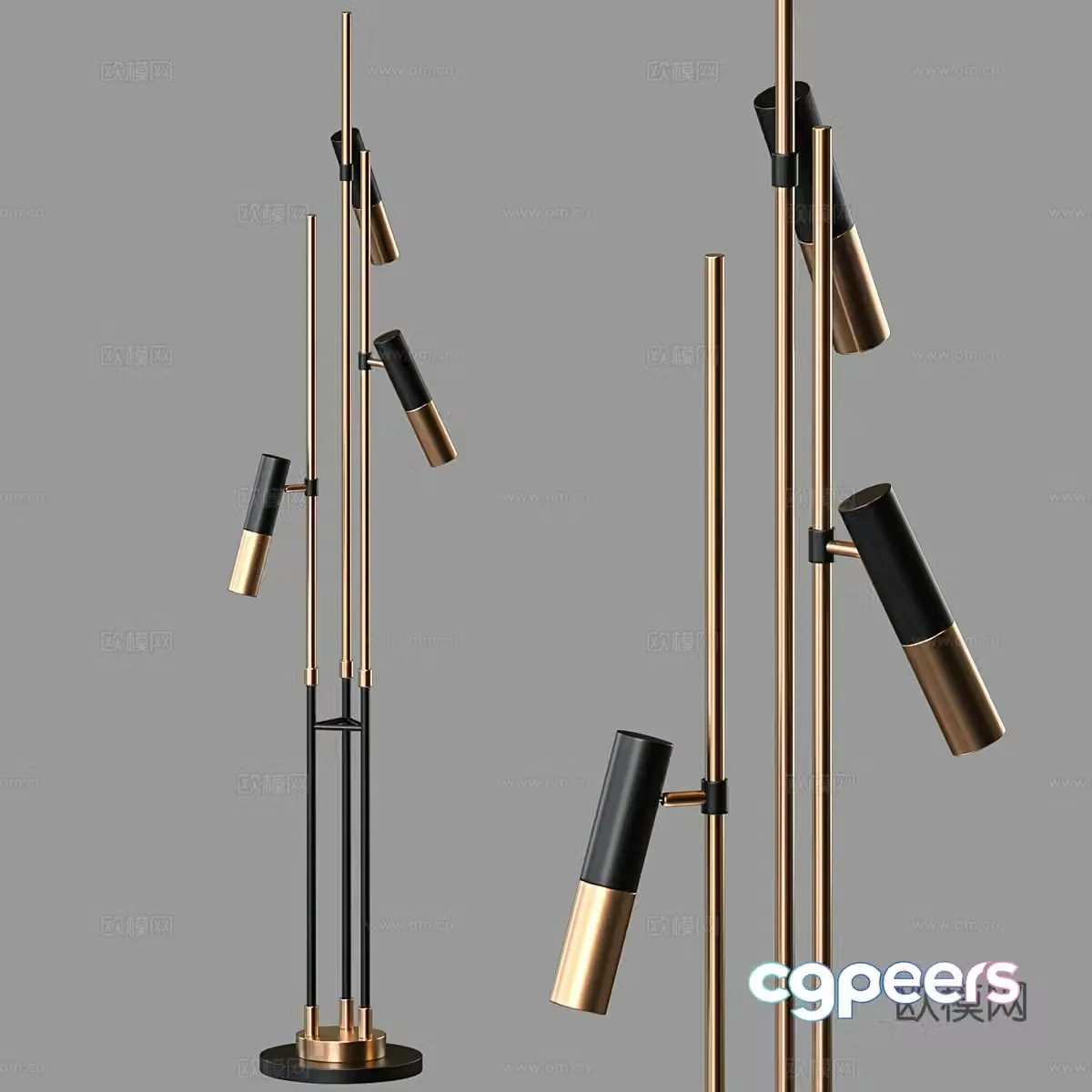 Light luxury floor lamp 3D model