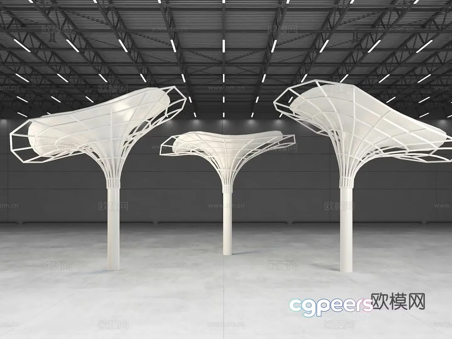 Special-shaped columns decorative columns columns modeling columns 3D model