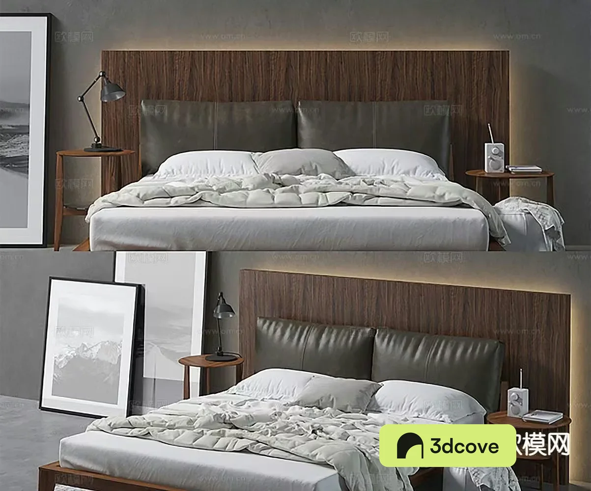 Modern double bed