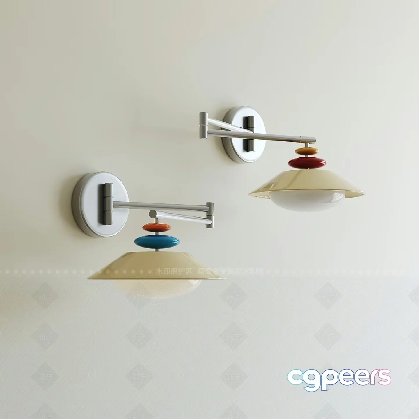 Modern Wall Lights 3D Model – 12001 – CORONA Render