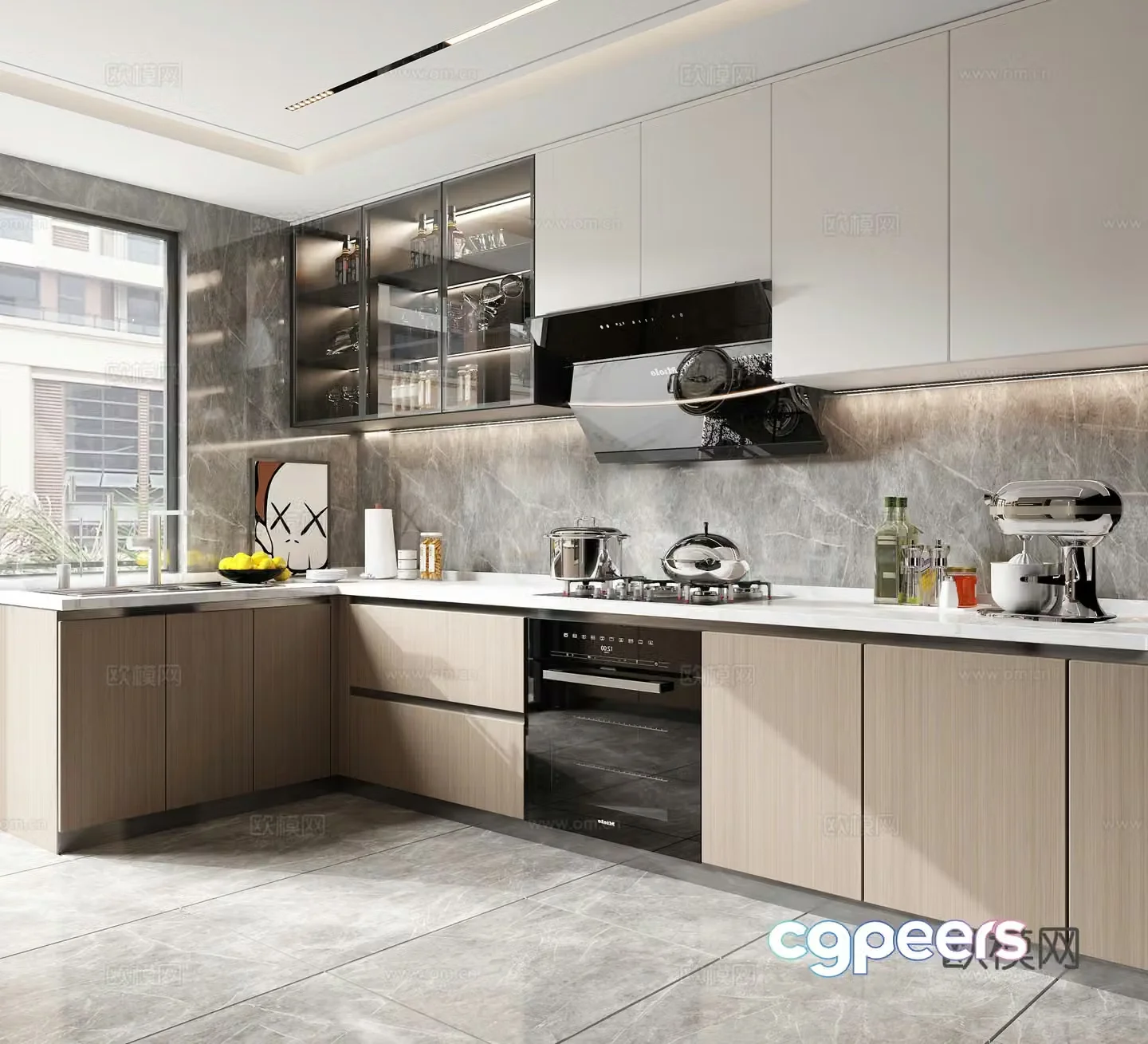 Modern kitchen 3d model