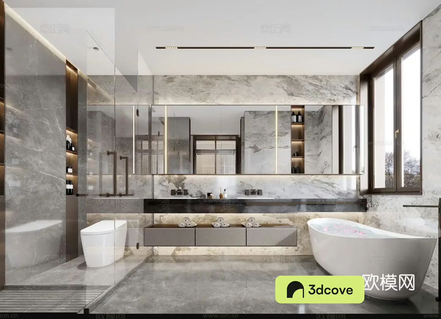 Villa modern bathroom