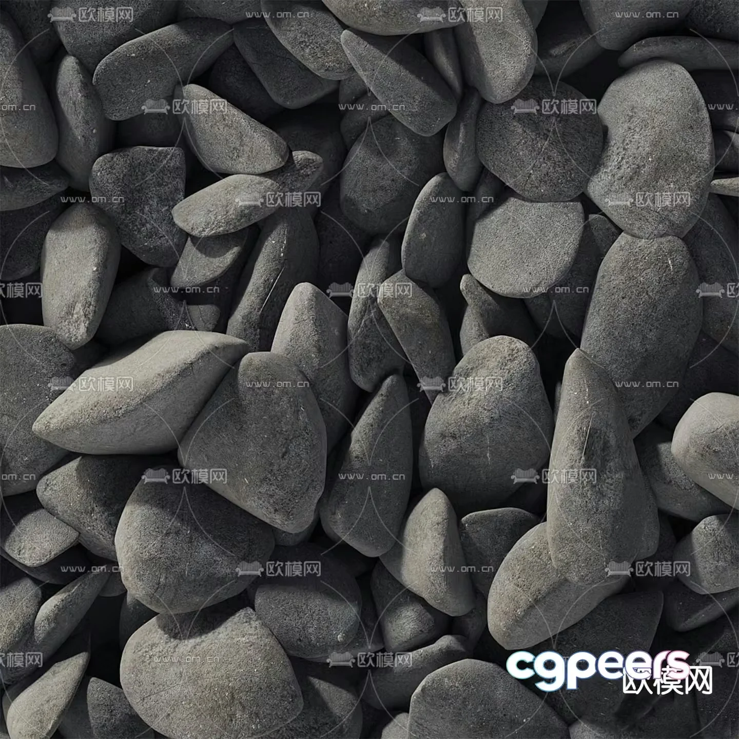 modern stone landscape stone stone 3d model