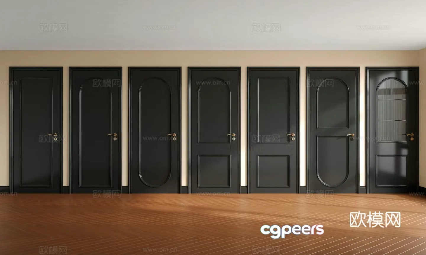 French style swing doors medieval style swing doors French style doors medieval style doors bathroom doors kitchen doors 3D model