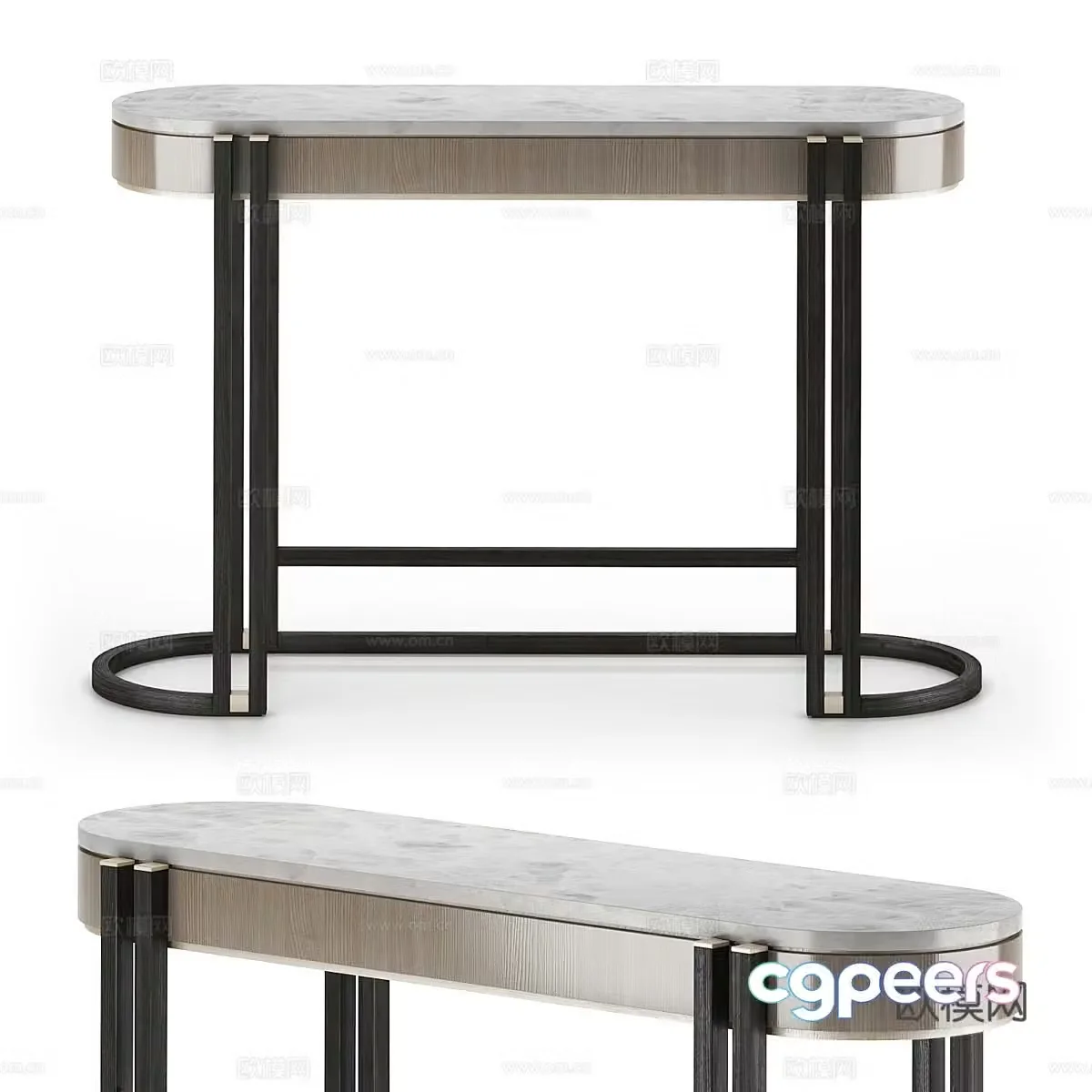 Modern light luxury end viewing platform 3D model