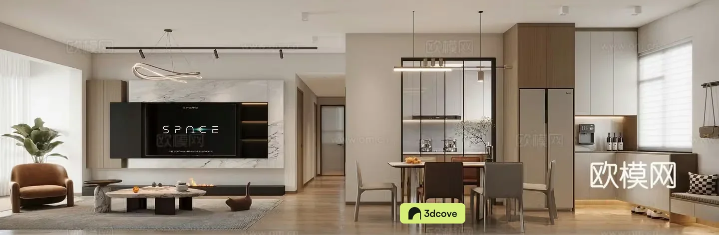 Modern minimalist restaurant