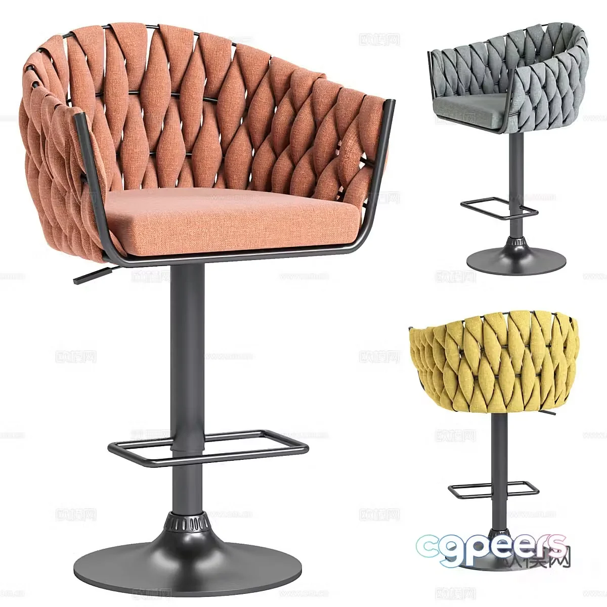 bar stool bar stool high stool 3d model