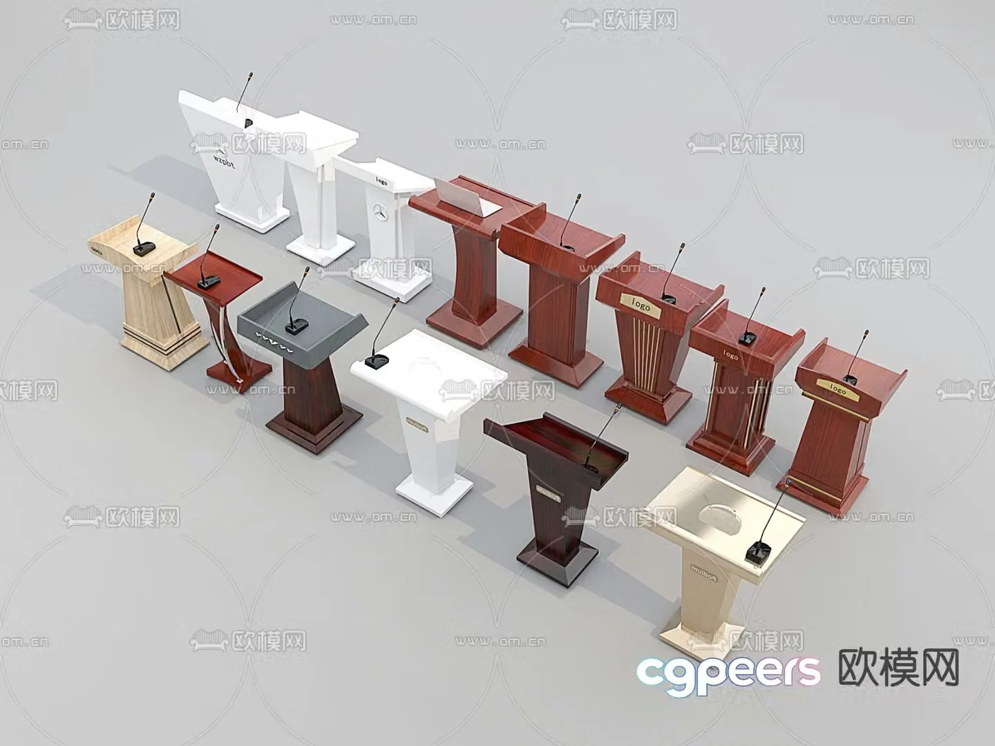 podium podium 3d model