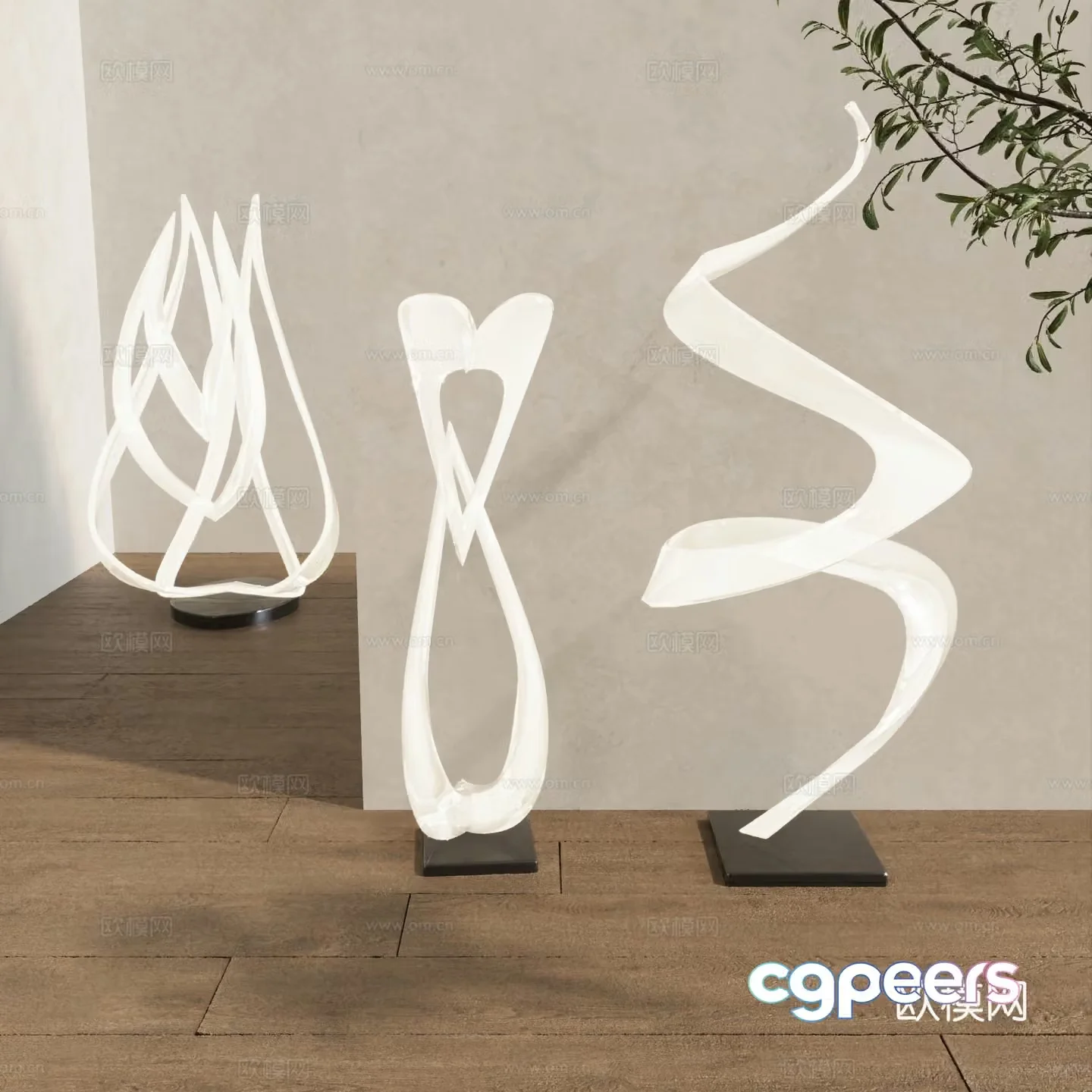 Modern floor lamp decorative lamp 3d model