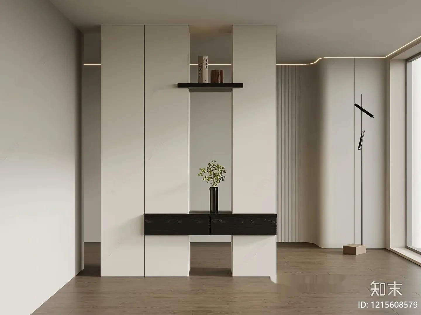 Modern Minimalist Decor 3D Model – 10019 – VRAY Render