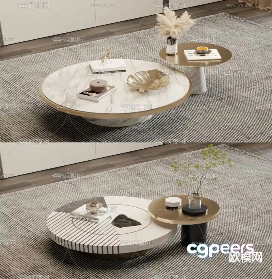 3D model of mother and child coffee table