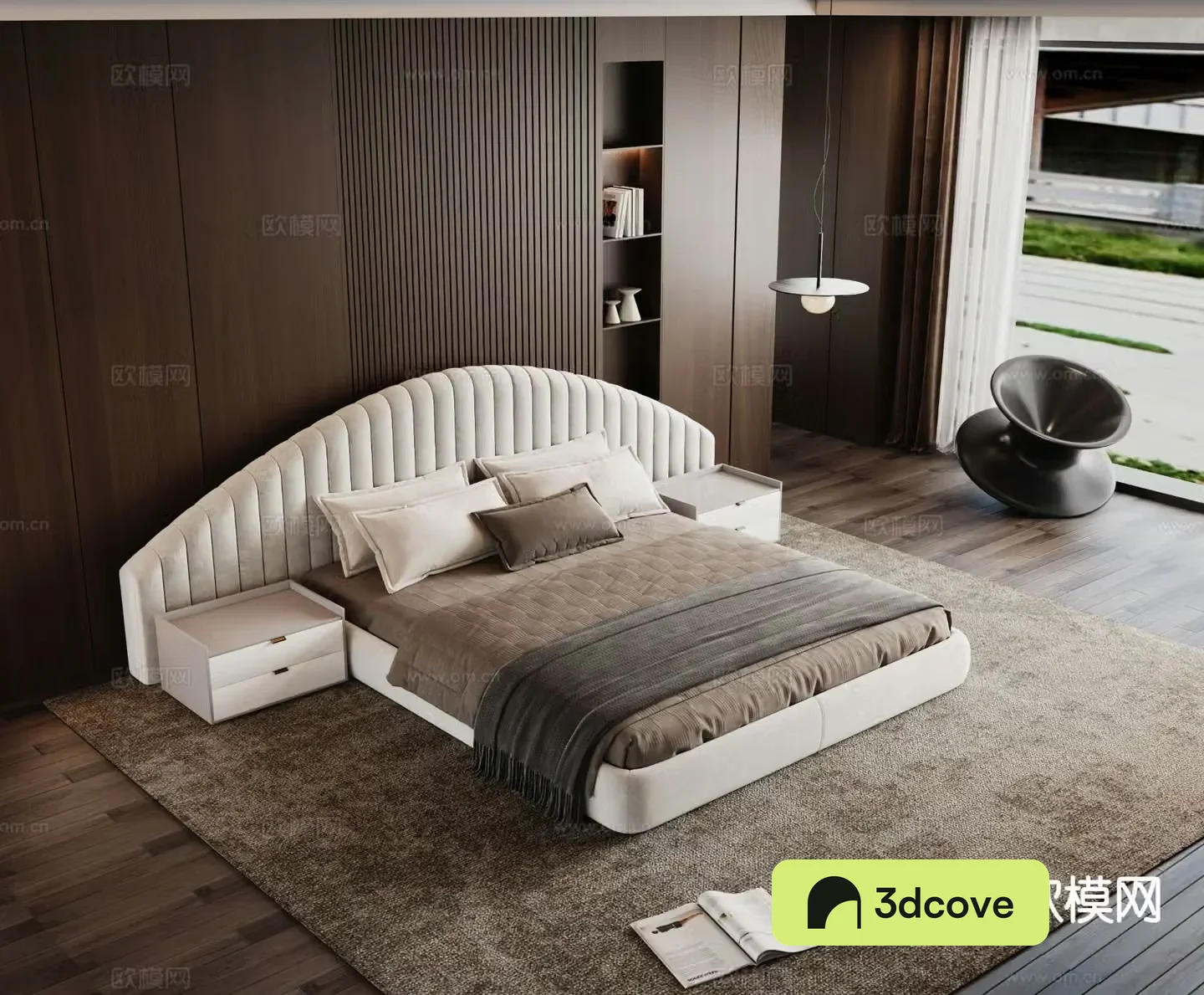 Modern double bed