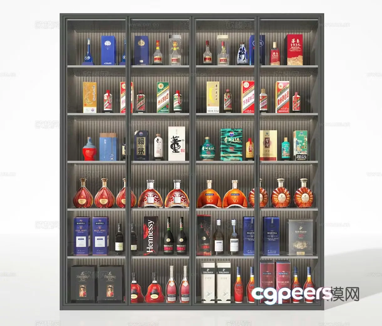 Wine cabinet 3d model