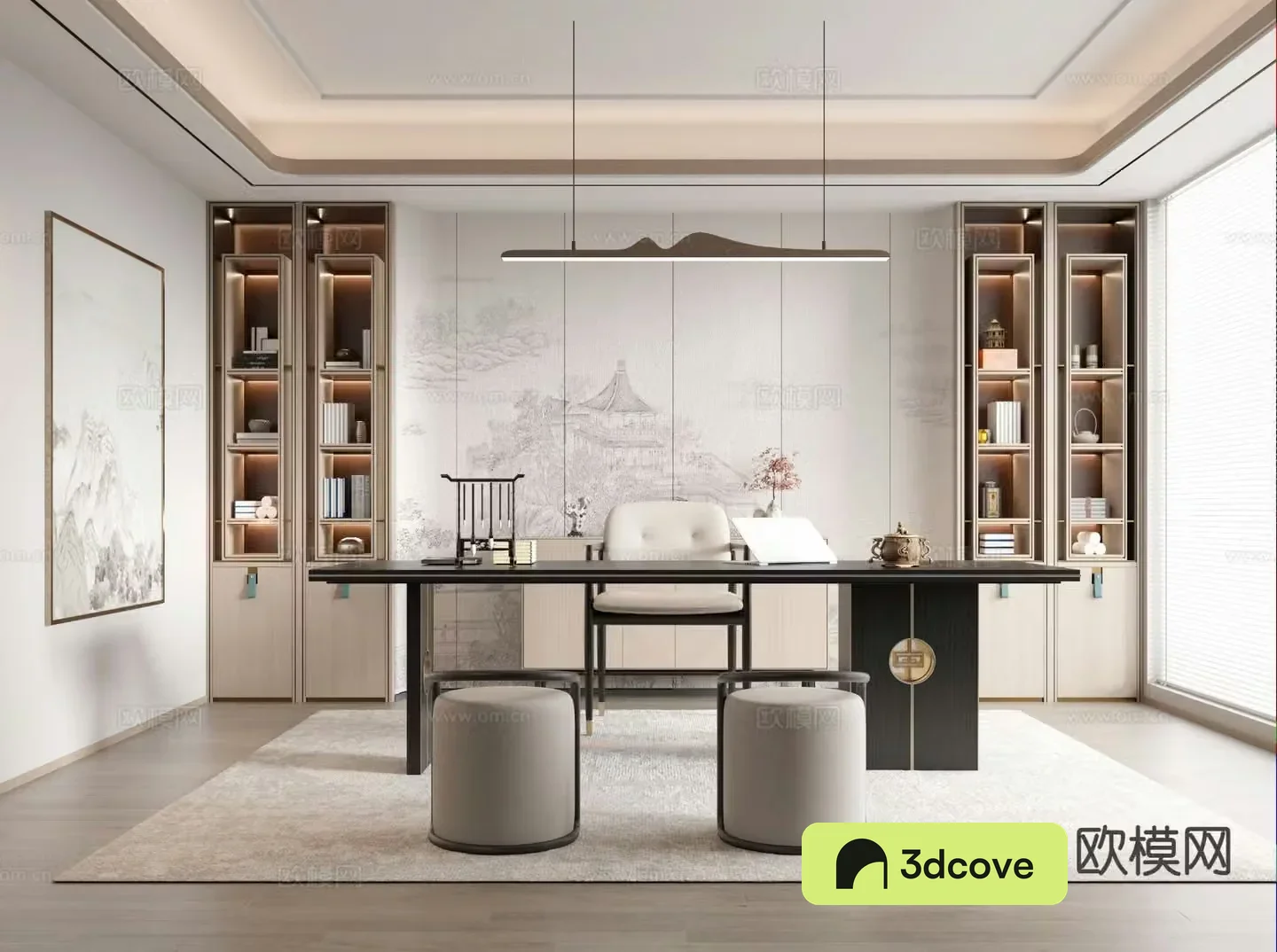 New Chinese style study
