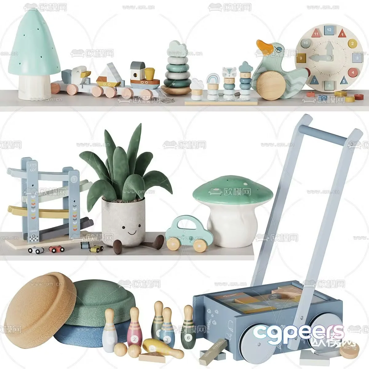 Children’s ornaments toys dolls dolls 3d model