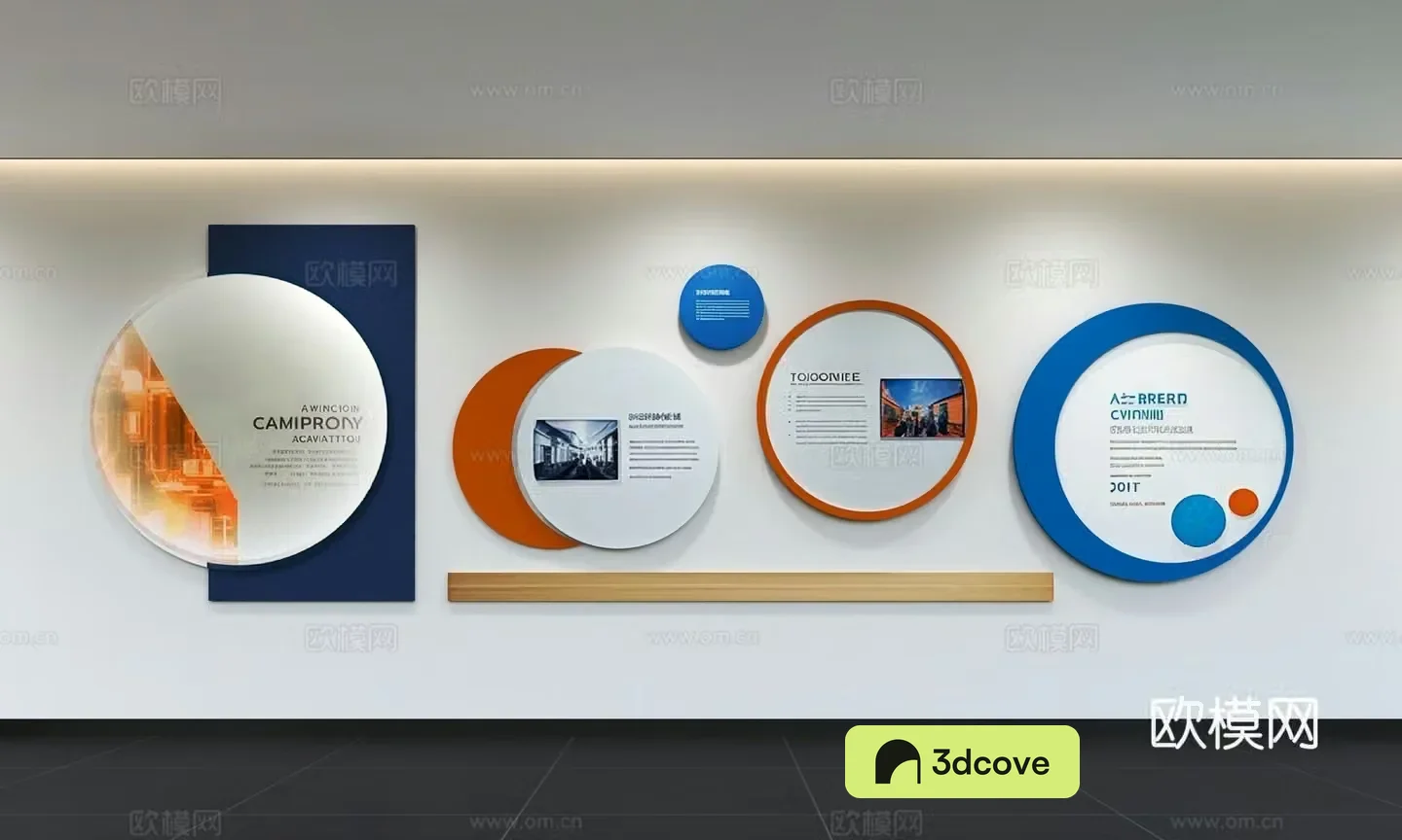 Modern corporate culture wall Office background wall Corridor Promotional column Slogan Corporate style