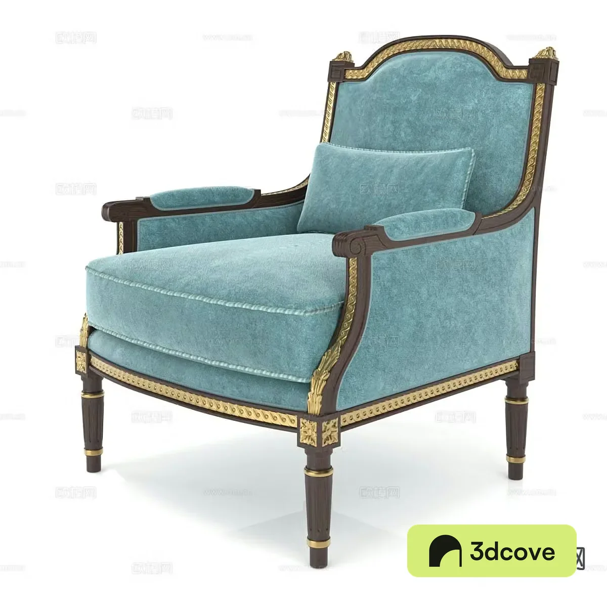 French simple sofa chair armchair leisure chair