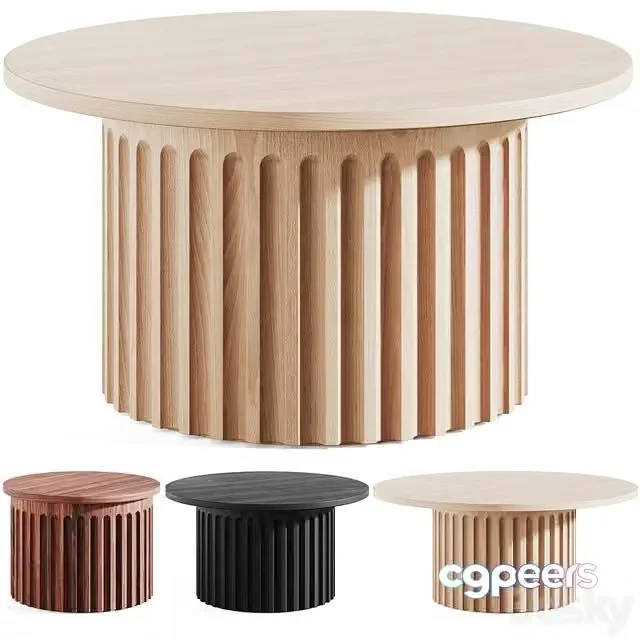 3ds Max Free – Fluted Coffee Table by Galvin Brothers