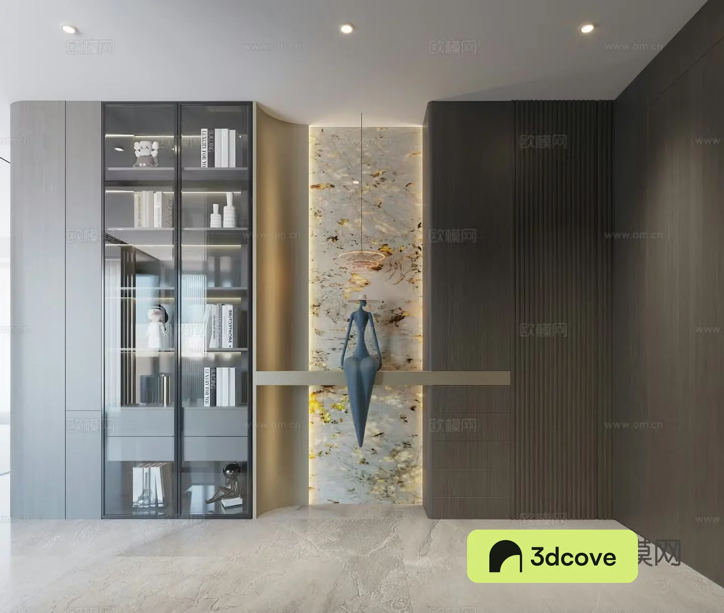 Modern light luxury entrance