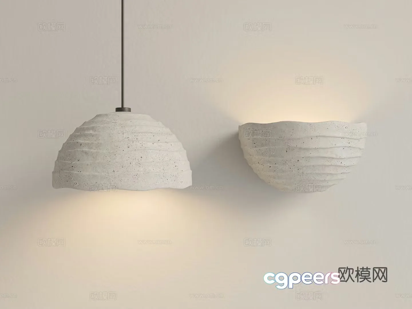 Wasabi Middle Ages Wall Light Cave Stone Wall Light Round Wall Light Chandelier Wasabi Middle Ages 3D Model