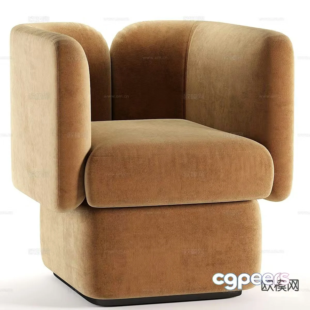 Modern single sofa leisure sofa 3d model