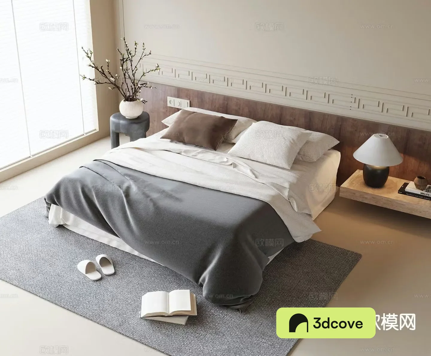 Modern double bed