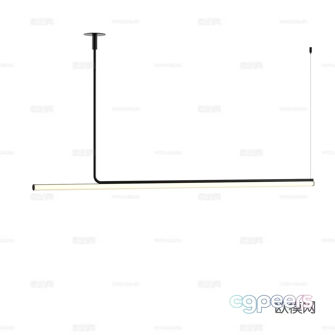 Marset Minimalist Chandeliers Long Strip Chandeliers LED Chandeliers Decorative Chandeliers 3D Model