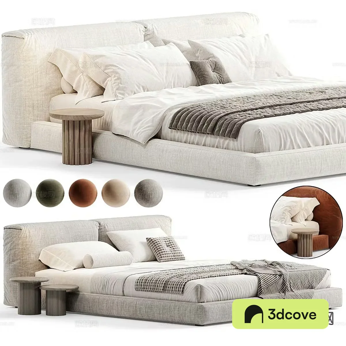 Modern double bed