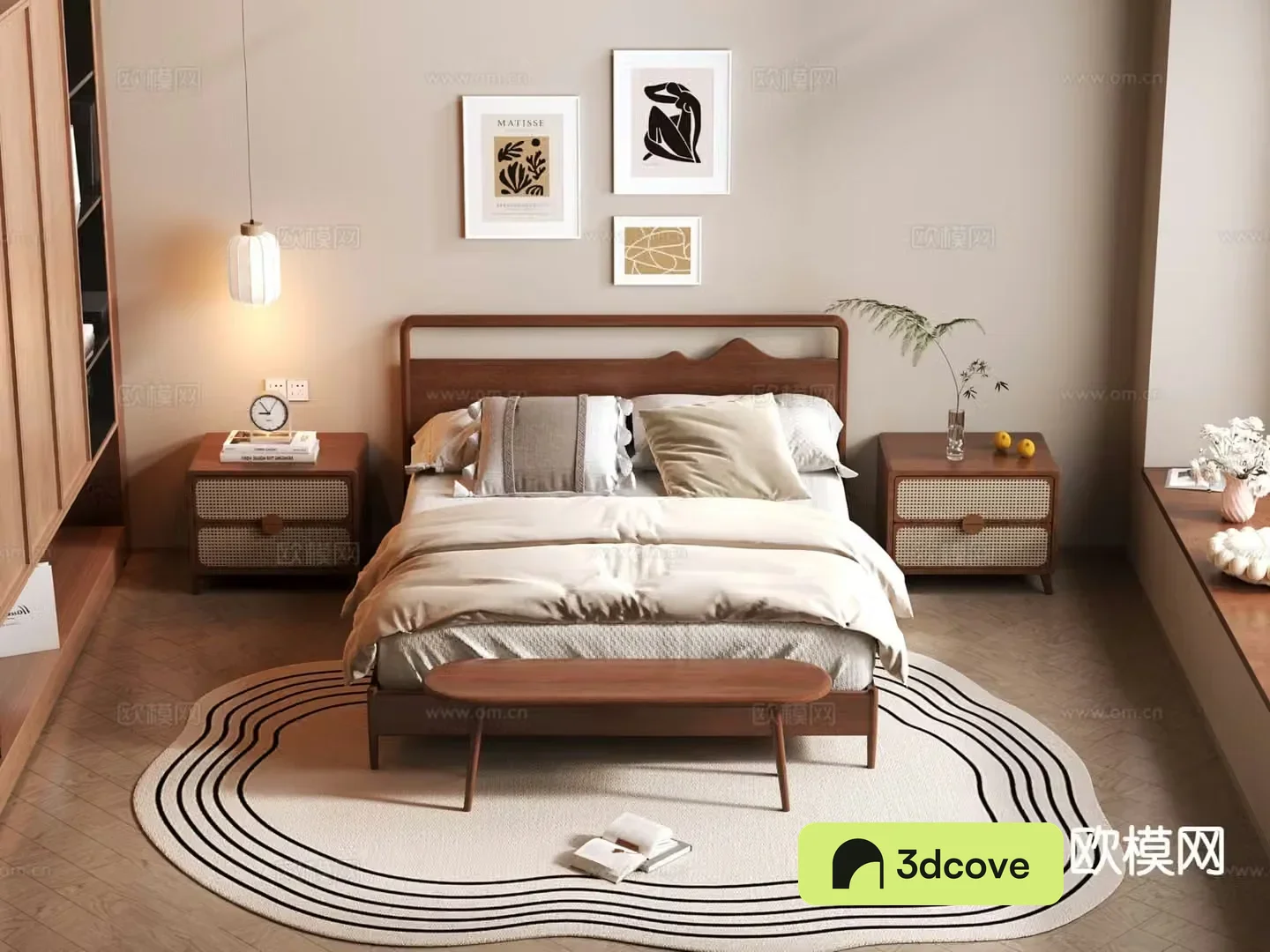 Medieval style double bed