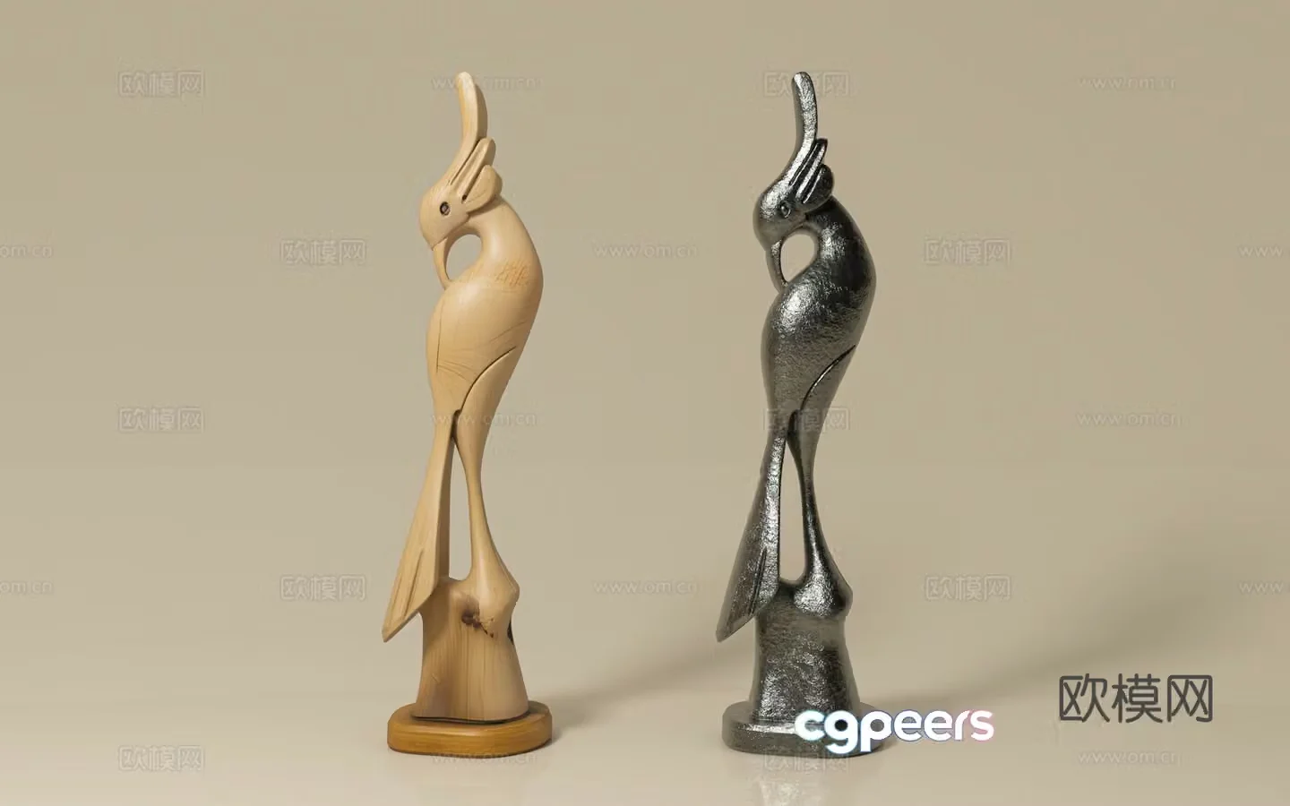 Bird sculpture creative ornaments Sculpture ornaments Ornaments Decoration Creative ornaments Art abstract Art 3D model